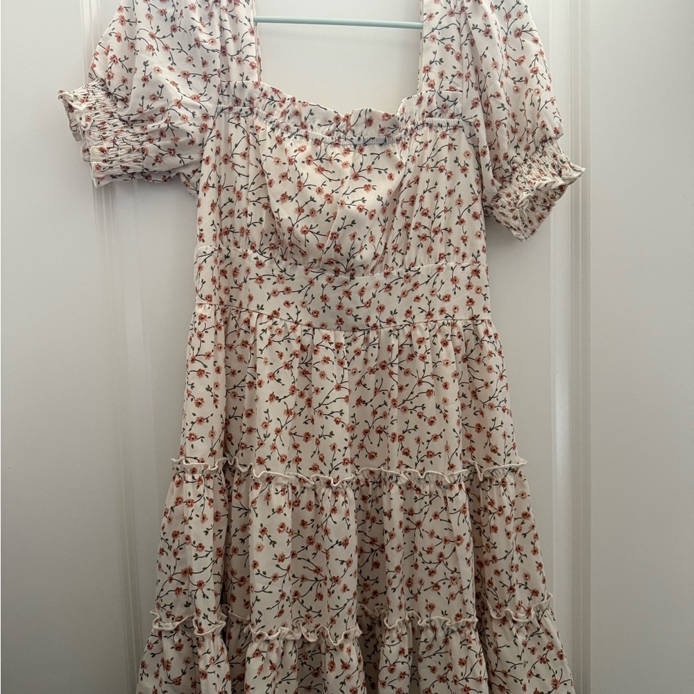 Blu Pepper Floral Smocked Dress